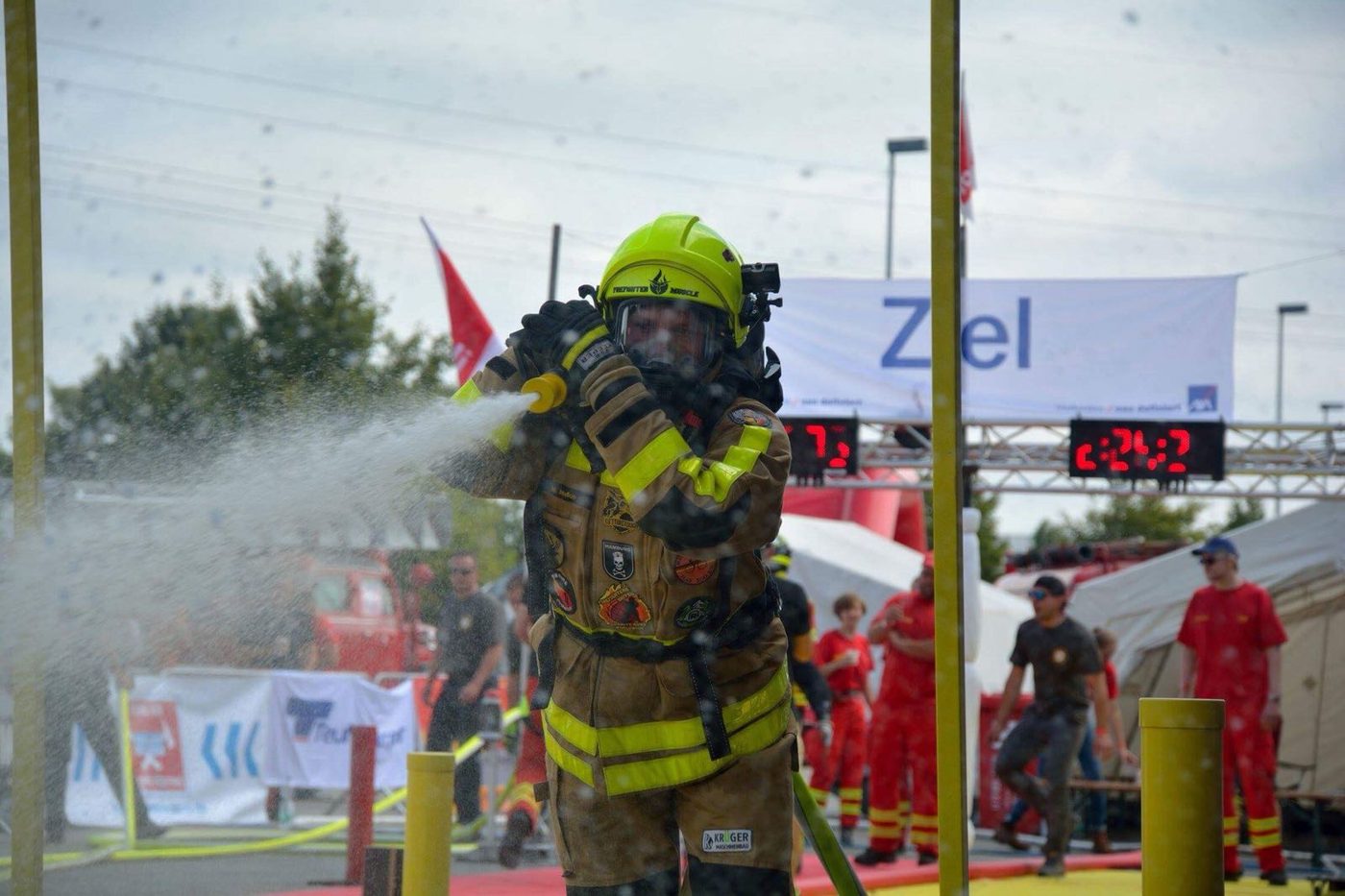 Strahlrohr bei den FireFit Championships